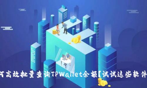 如何高效批量查询TPWallet余额？试试这些软件吧！